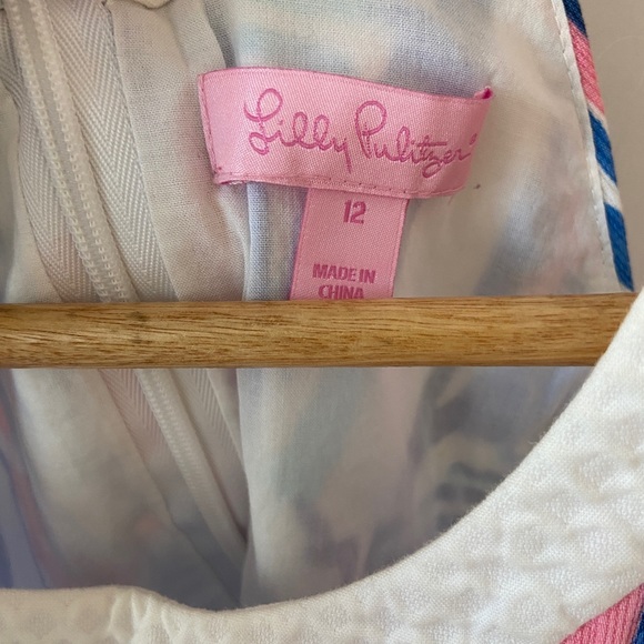 RARE Lilly Pulitzer Red Right Return shift dress 12 - Picture 2 of 3